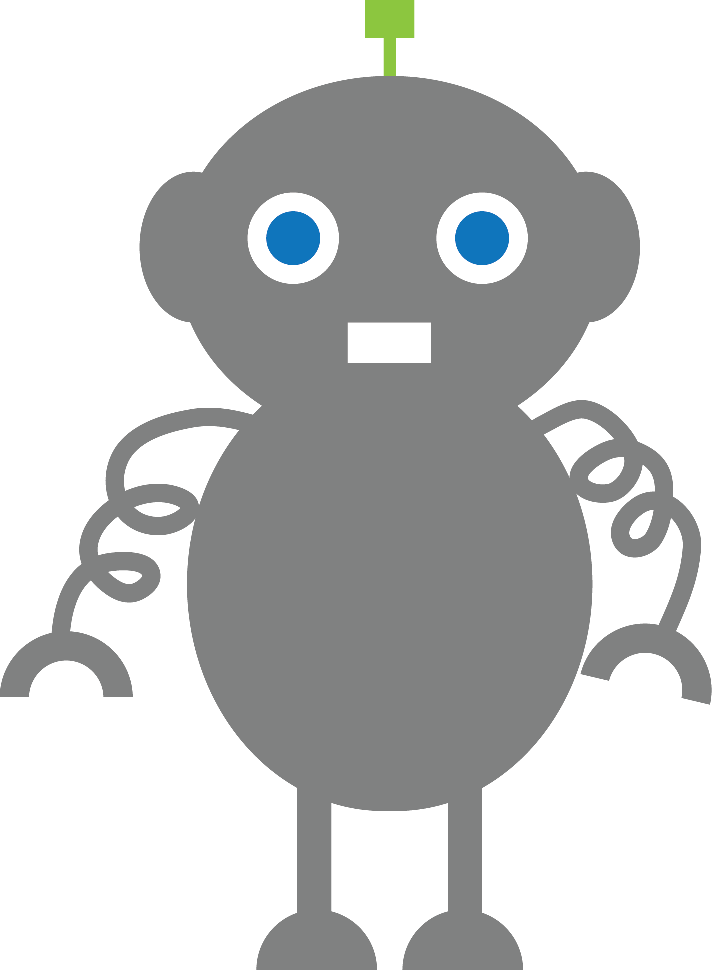 Robot - Quadro Infantil Preto E Branco Clipart (1424x1939), Png Download