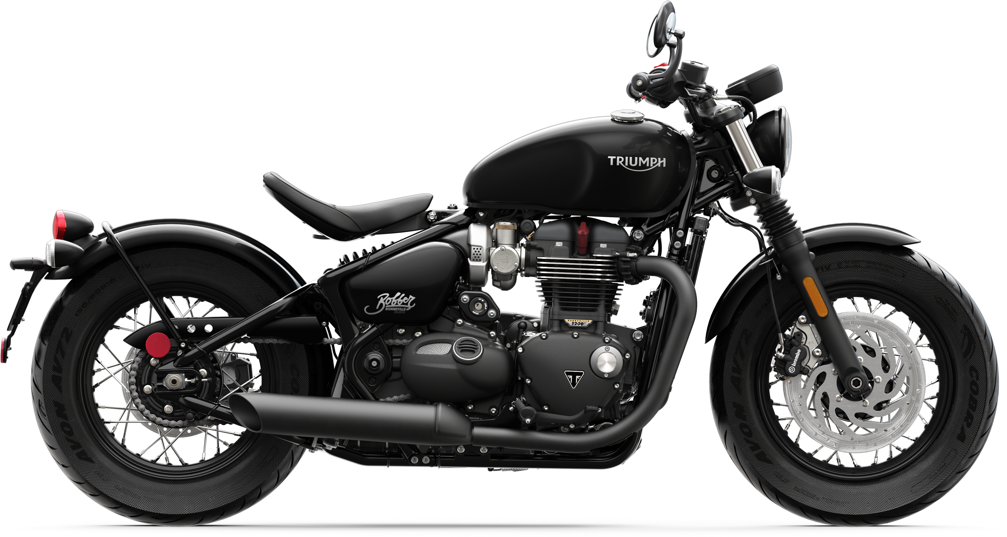 2019 Triumph Bobber Black , Png Download - Two Brothers Victory Exhaust Clipart (3822x2039), Png Download
