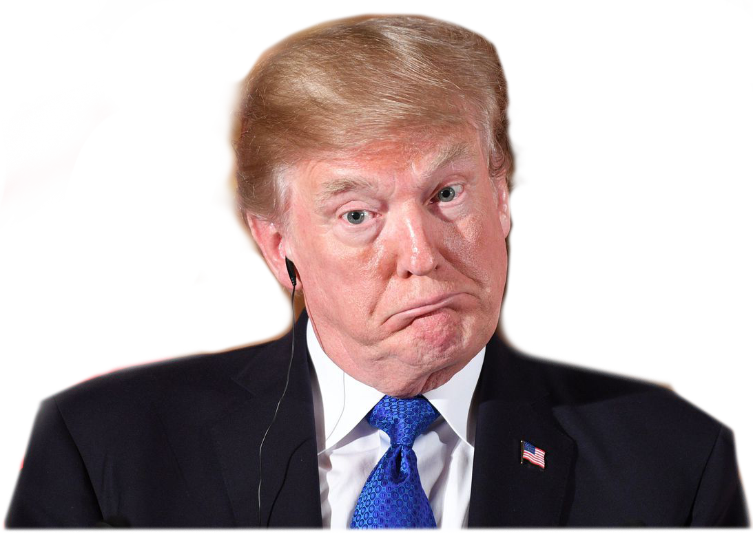 President Trump - Donald Trump With Headphones Clipart (1093x776), Png Download