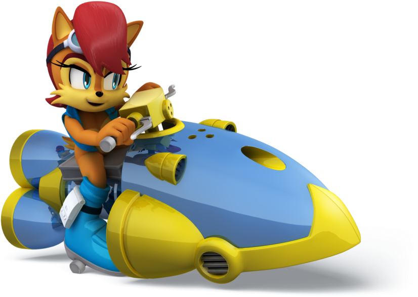 Pictures Of 3d Stars - Sonic All Stars Racing Amy Clipart (826x588), Png Download