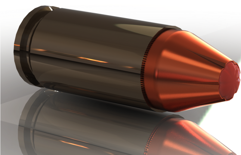 Ballistic Tip Bullet 9mm Clipart (800x640), Png Download