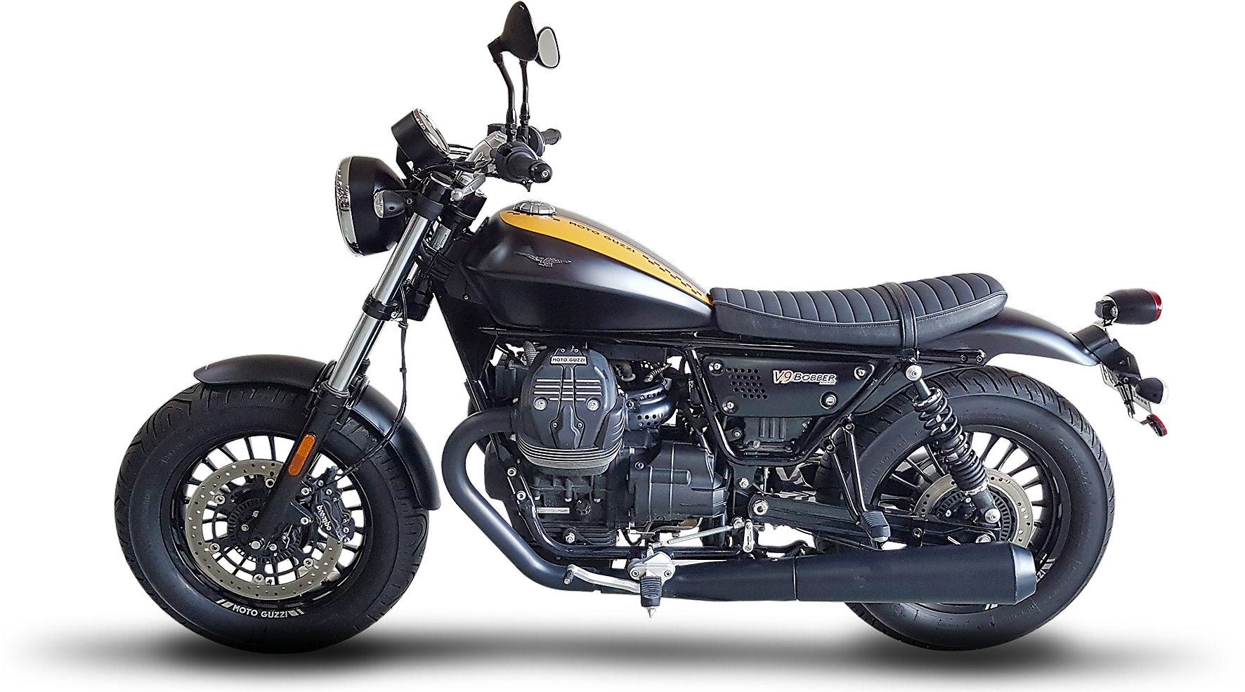 Mg V9 Bobber 20181220 160934 - 2017 Moto Guzzi V9 Bobber Clipart (1790x1007), Png Download