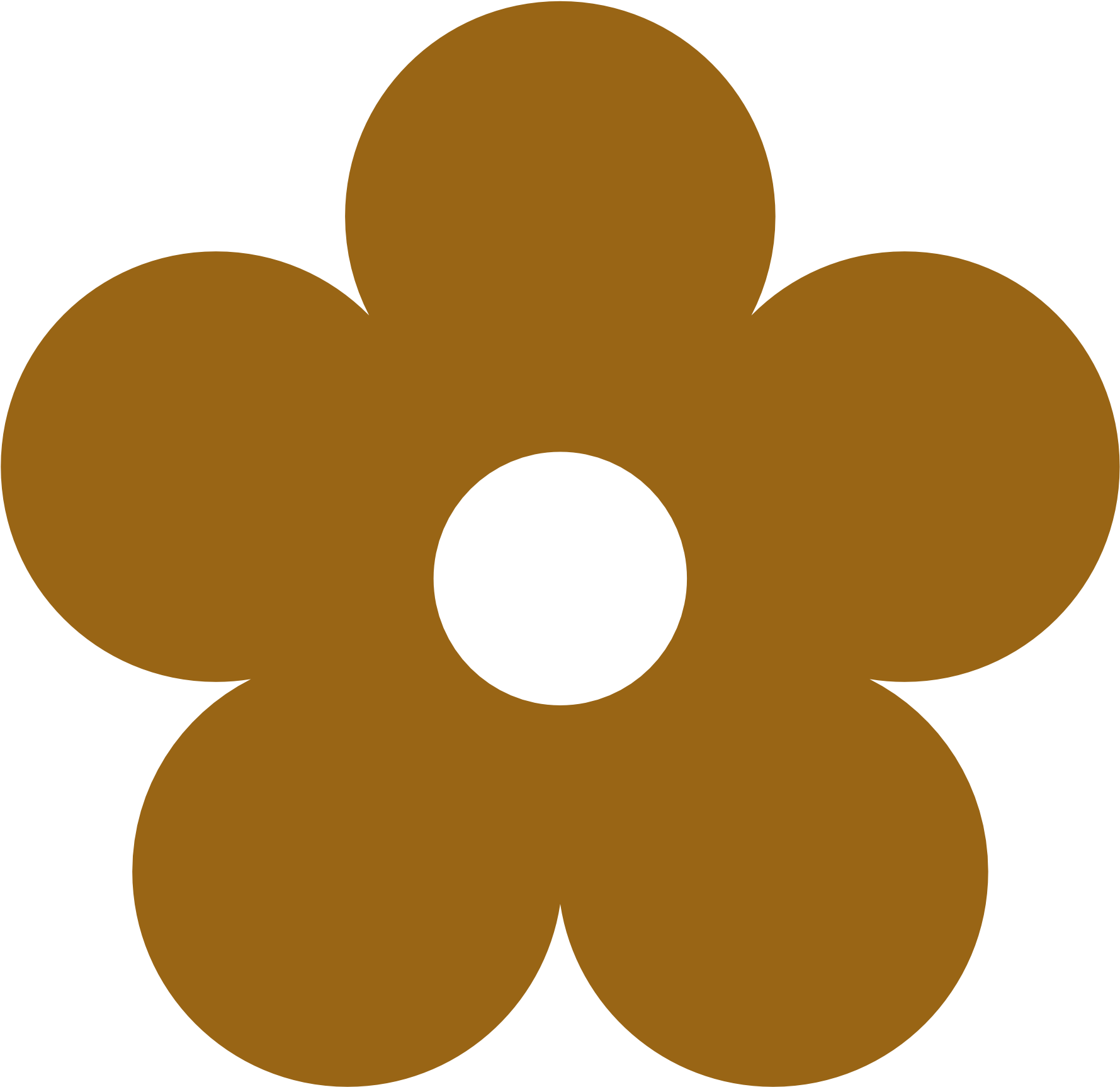 Burgundy And Gold Floral Elements - Clip Art Color Flower - Png Download (1969x1952), Png Download