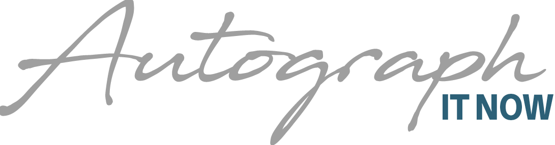 Autograph It Now - Calligraphy Clipart (1091x286), Png Download