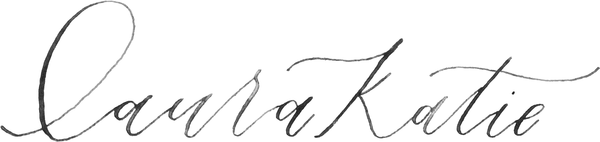 Laura Katie - Calligraphy Clipart (2825x838), Png Download