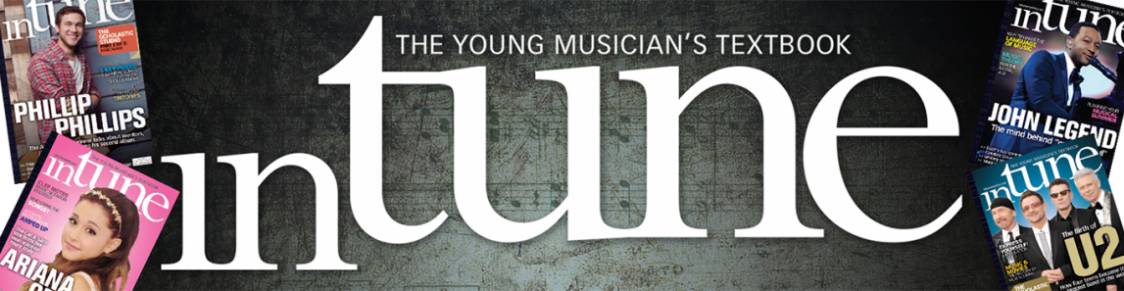 Cropped Cropped Intunelogo Blue Bg3 - Calligraphy Clipart (1124x291), Png Download