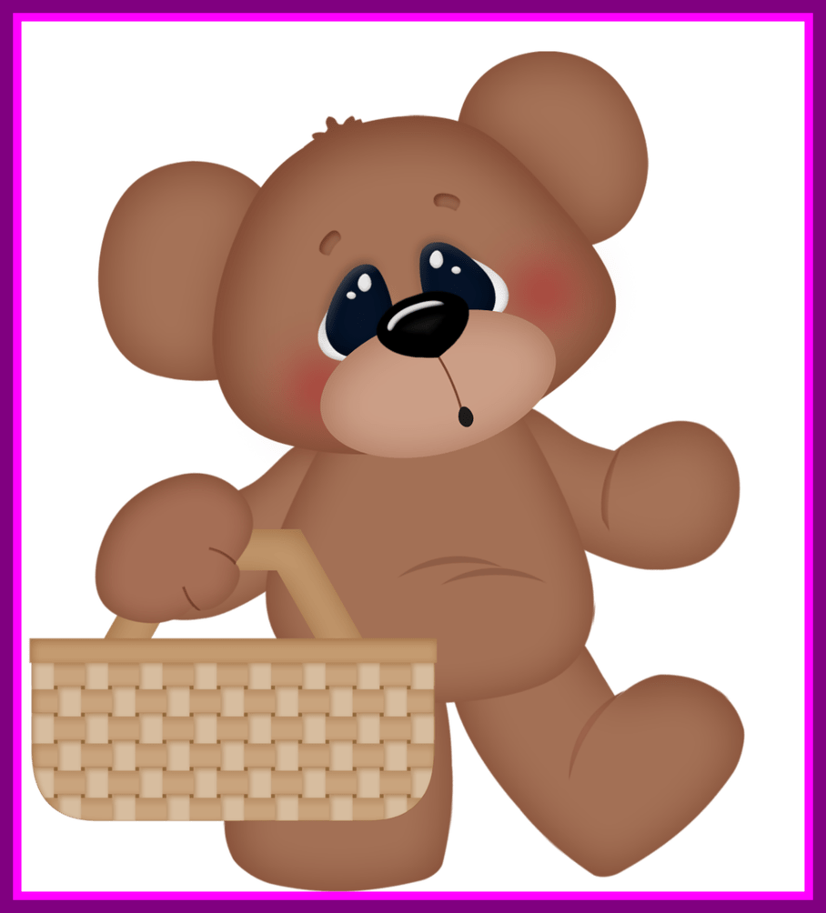 Shocking Teddy Png And - Dibujo De Osos Tiernos Clipart (908x1004), Png Download