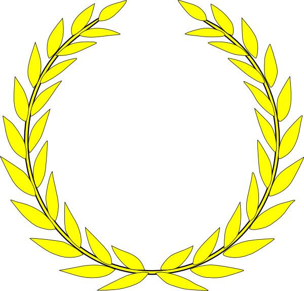 Gold Laurel Clipart - Png Download (600x573), Png Download