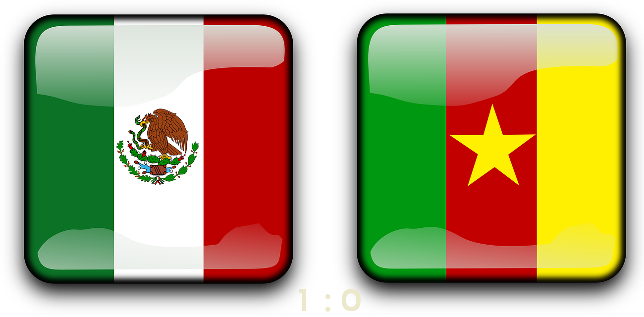 Mexico-cameron - Mexico Flag Clipart (1300x640), Png Download