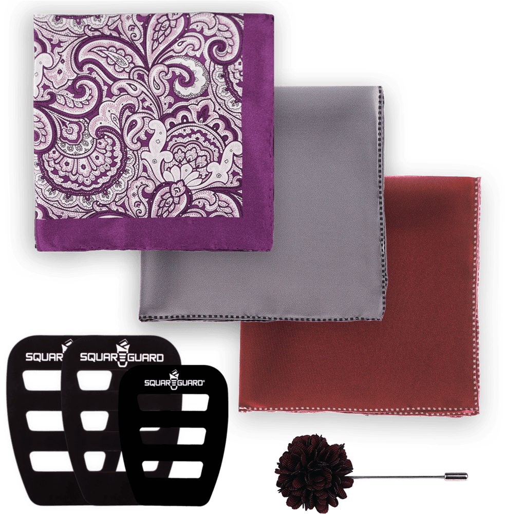 Plum Paisley, Silver Dotted, Burgundy Dotted & Merlot - Paisley Clipart (1024x1024), Png Download