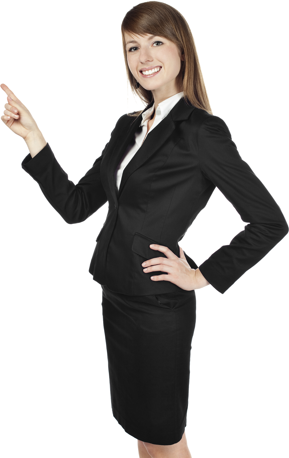 Yahoo Mail Customer Service - Female Business Person Standing Clipart (1300x1905), Png Download