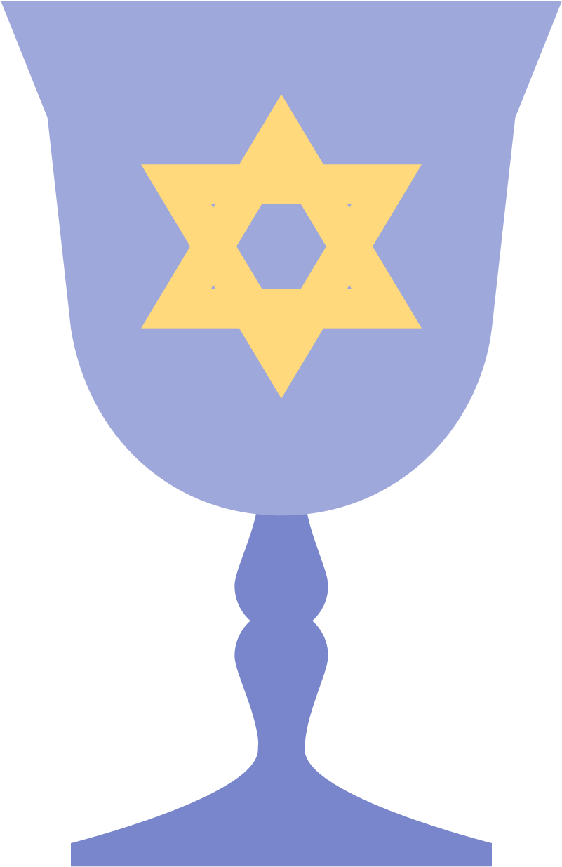 Hanukkah Glass Icon - Emblem Clipart (1600x1600), Png Download