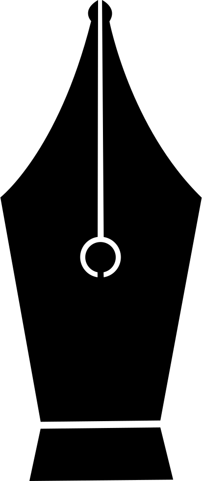 Brush Pen Svg Png Free Download Onlinewebfonts Ⓒ - Sign Clipart (412x980), Png Download