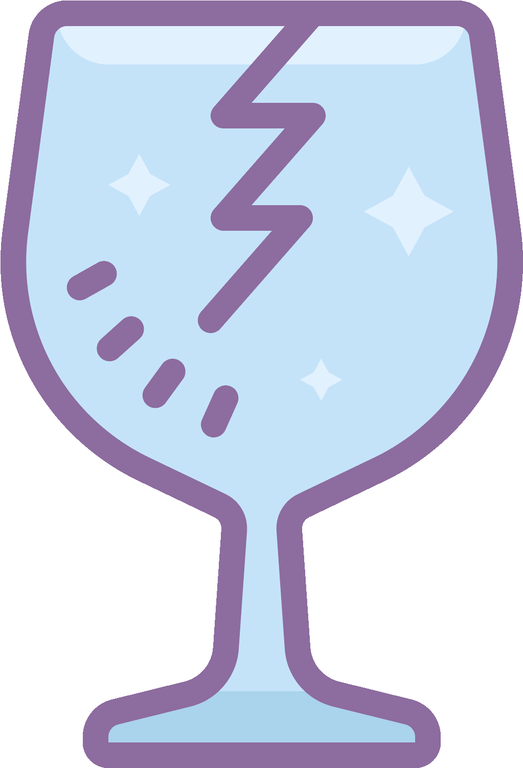 This Is An Image Of A Wine Glass - Wine Glass Clipart (1023x1501), Png Download