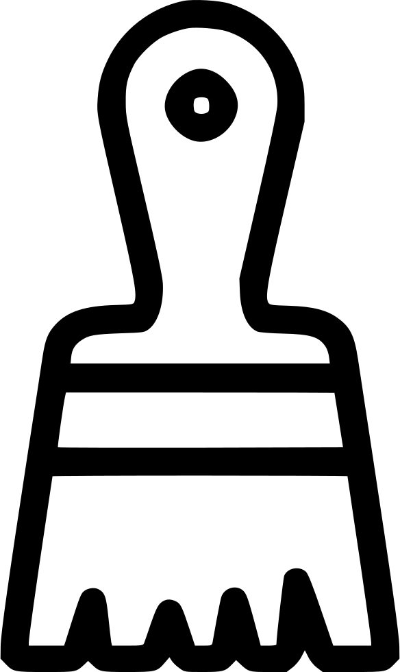 Paint Brush Color Svg Png Icon Free Download Clipart (584x980), Png Download