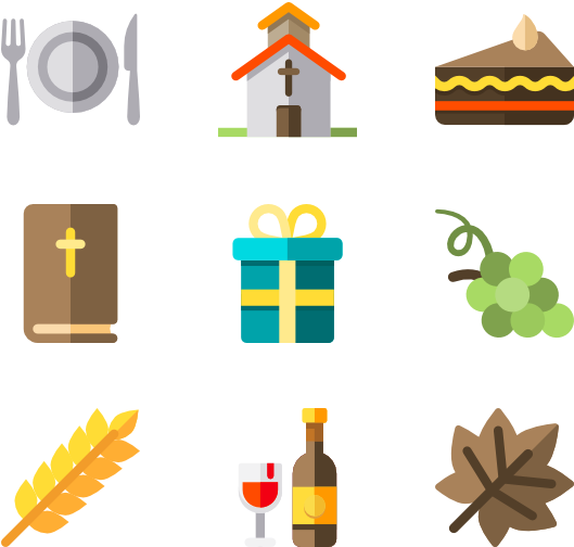 Thanksgiving - November Icons Clipart (600x564), Png Download