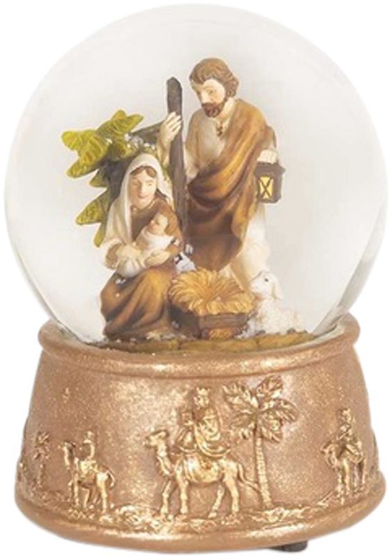 Musical Holy Family Nativity Water Globe - Figurine Clipart (1000x1000), Png Download