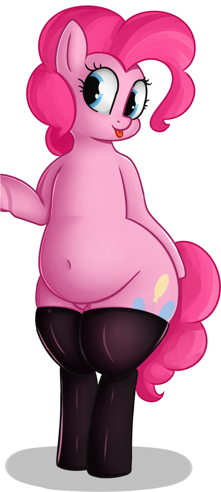 Chubby, Clothes, Fat, Female, Pinkie Pie, Pudgy Pie, - Cartoon Clipart (1080x1920), Png Download