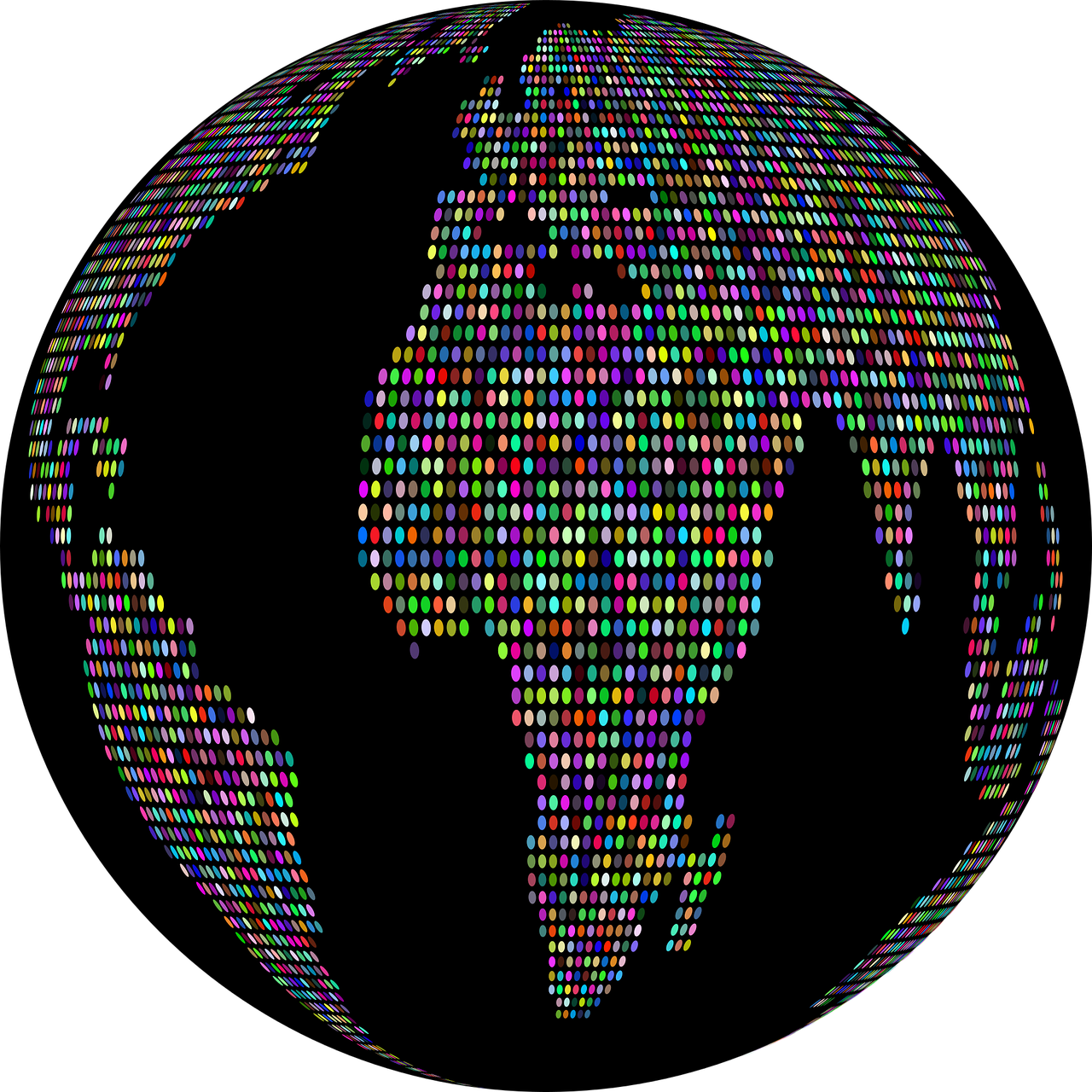 World Earth Planet Globe Map Png Image - Globe Clipart (1280x1280), Png Download