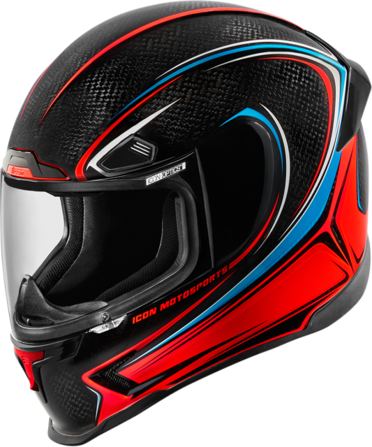 Icon Airframepro Helmet Afp Carb Glory Xs Extra Small - Full Face Helmets Blue Clipart (533x640), Png Download