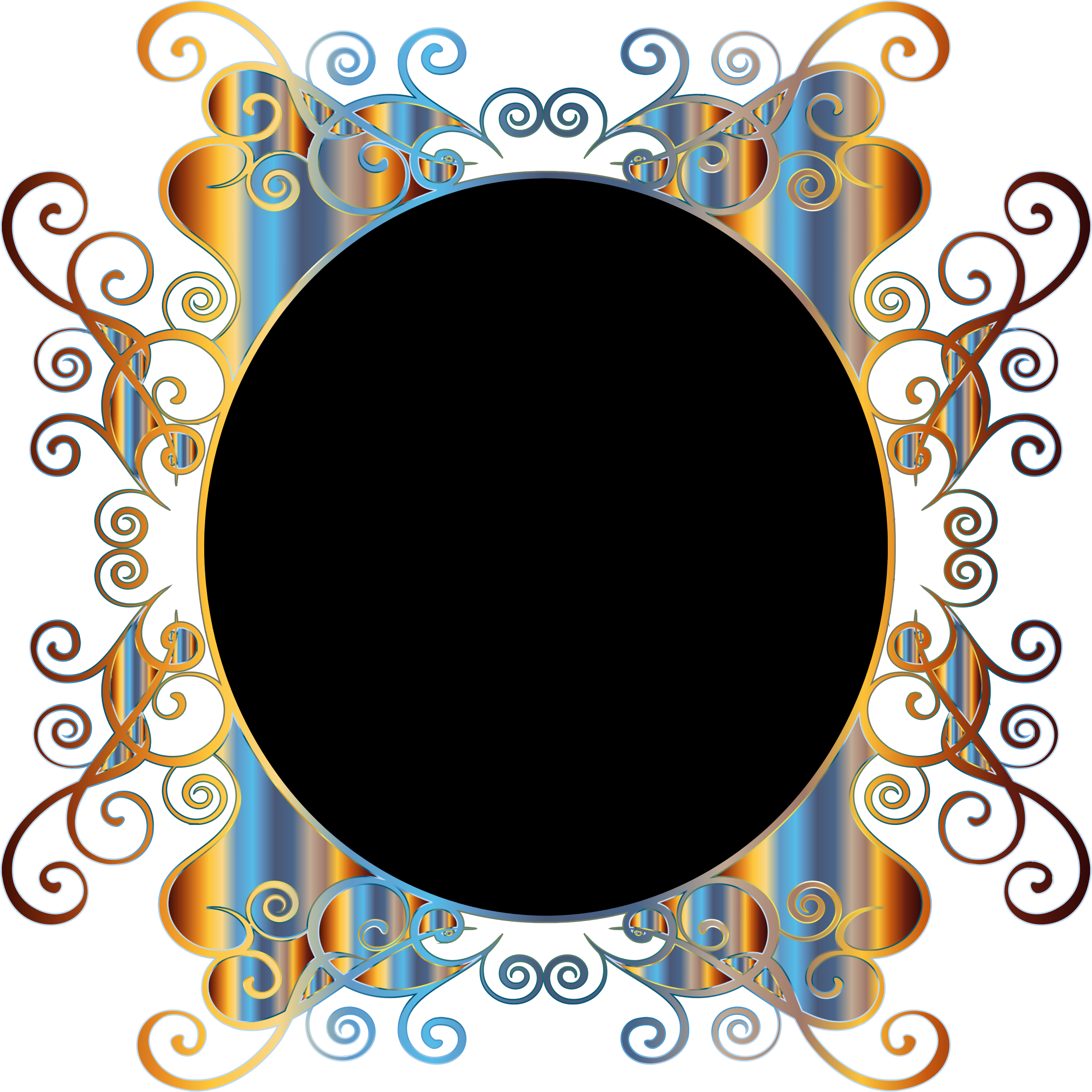 This Free Icons Png Design Of Prismatic Flourish Frame - Transparent Flourish Frame Png Clipart (2294x2294), Png Download