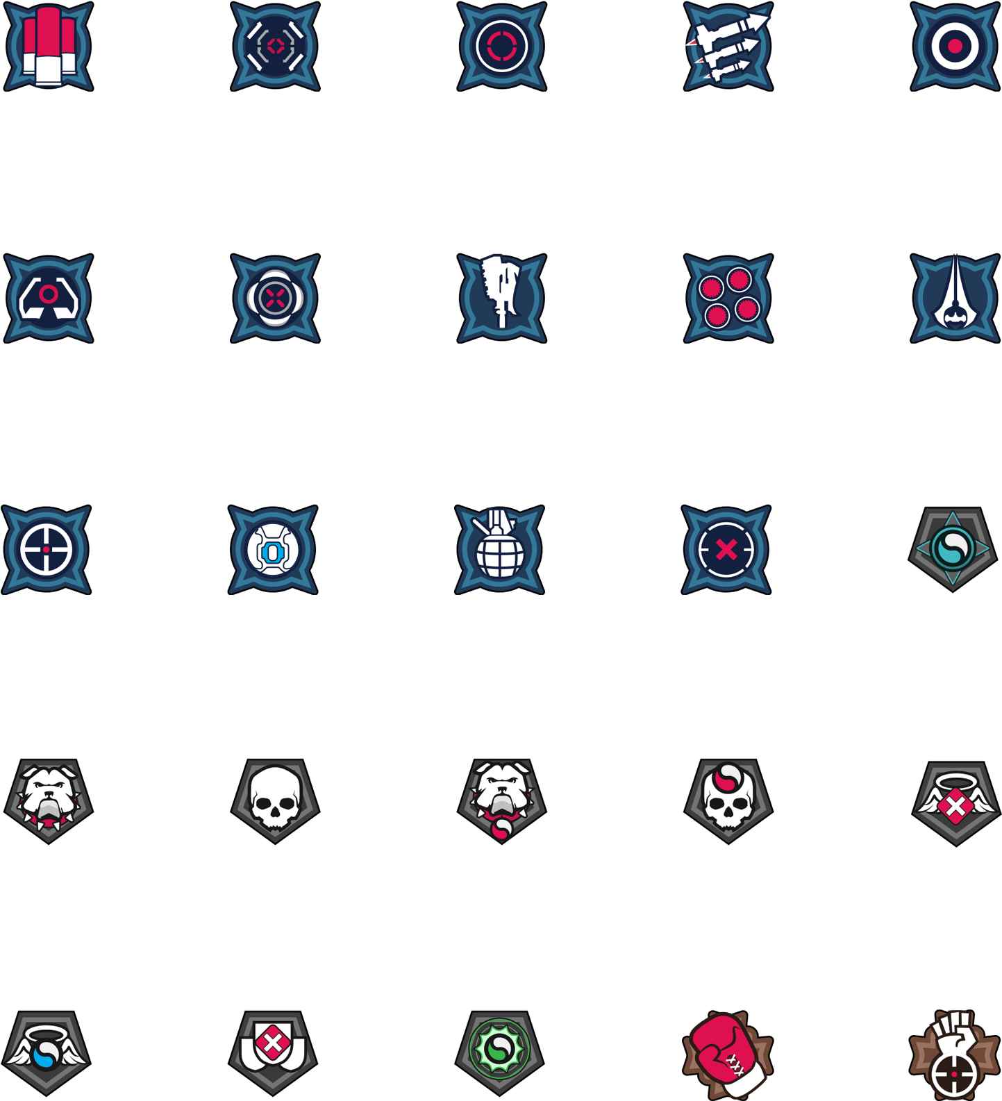 Halo 5 Arena Multiplayer Medals Clipart (1696x1585), Png Download