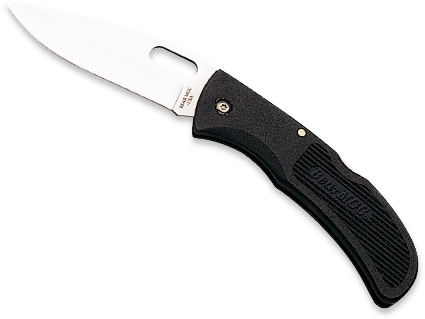 Bear & Son 4 1/2" One Hand Opener With Belt Clip - Utility Knife - Png Download (912x765), Png Download