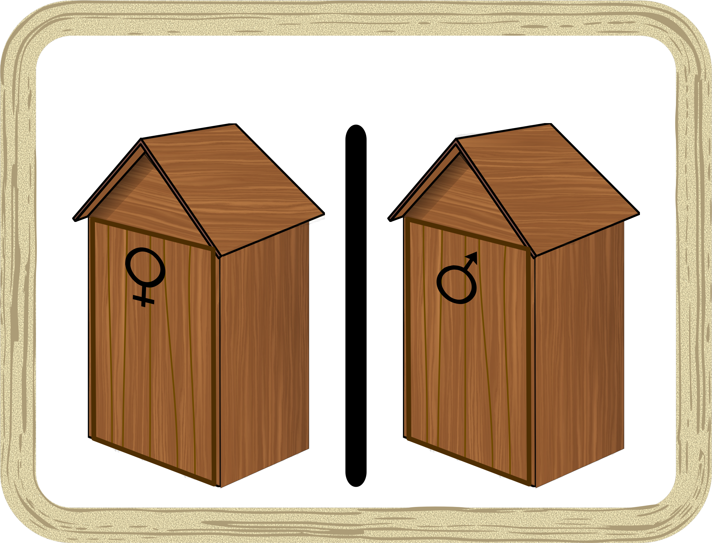 This Free Icons Png Design Of Old Restrooms - Public Toilet Clipart (2292x1747), Png Download