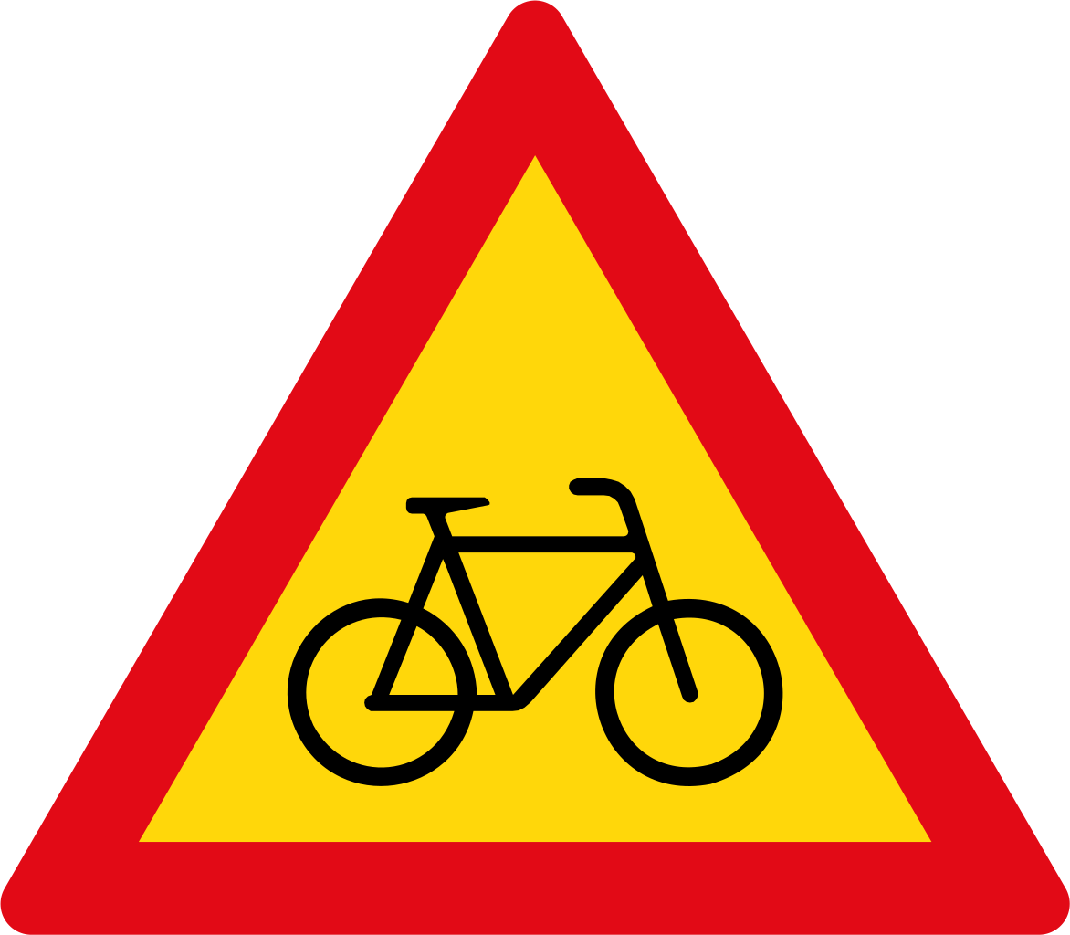 Winding Road Sign Png Download - City Bike Icon Clipart (1172x1024), Png Download