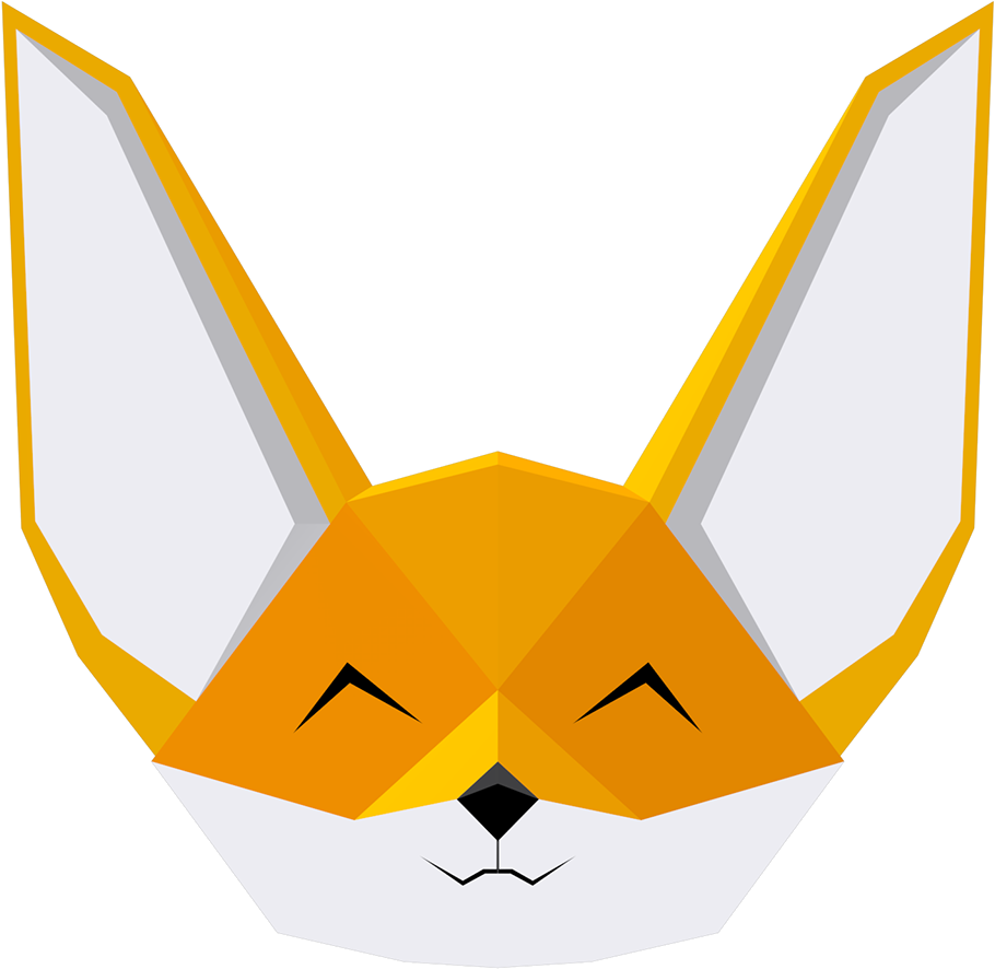 Fox Head In 3d Clipart (1920x960), Png Download