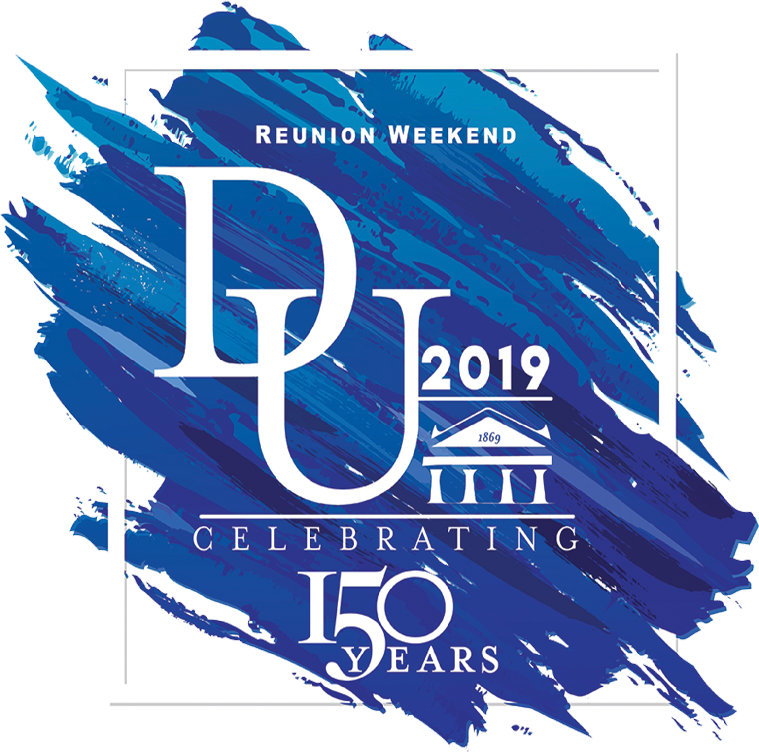 Alumni Reunion Logo 2019 02 - Watercolor Painting Clipart (3470x1700), Png Download