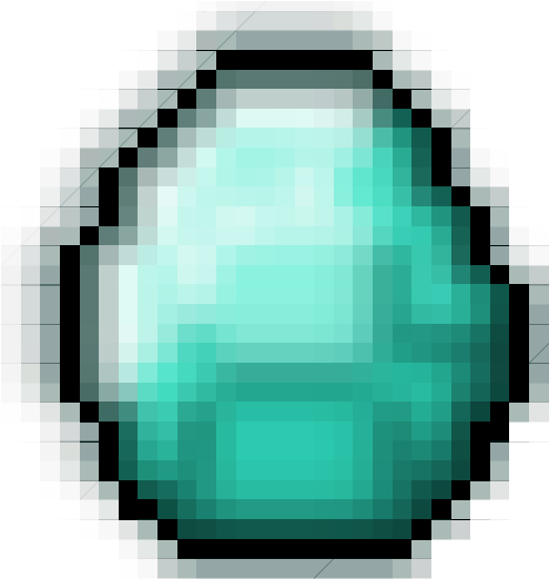 Minecraft Diamond 64x64 - Pixel Art Bouncing Ball Clipart (565x565), Png Download