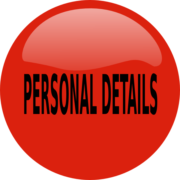 Personal Details Png Clip Art - Personal Details Clipart Transparent Png (600x600), Png Download