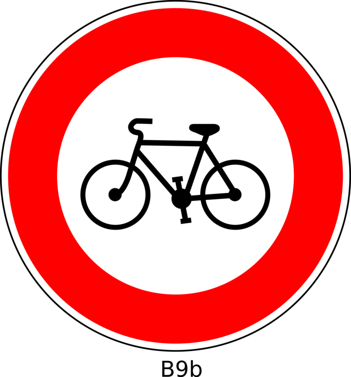 Traffic Sign Computer Icons Drawing Bicycle - Sauf France Clipart (700x750), Png Download