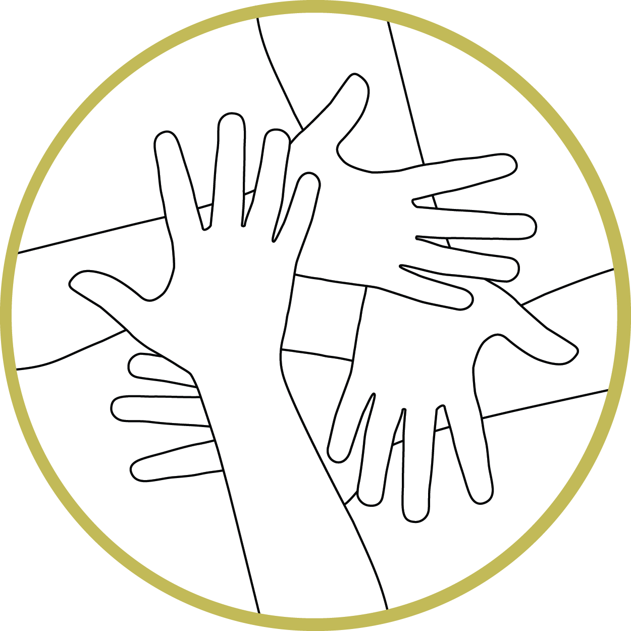 Onsite Helping Hands - Circle Clipart (1250x1250), Png Download