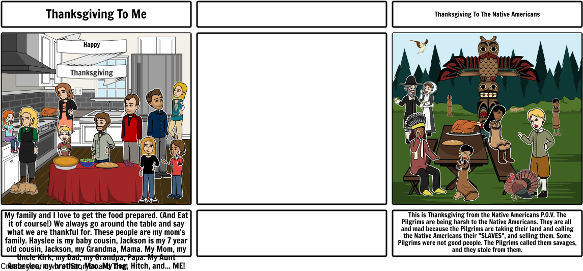 Piper's Thanksgiving - Native Americans Leaving Cartoon Clipart (1164x549), Png Download