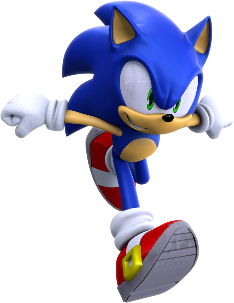 Running By Https - Sonic Unleashed Modern Sonic Clipart (766x991), Png Download