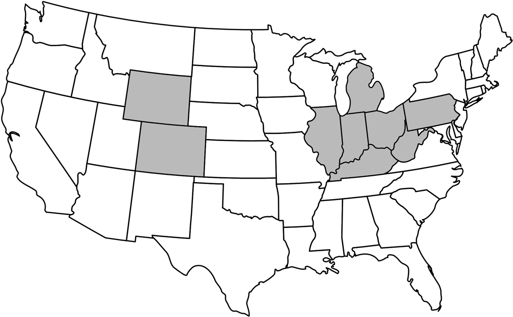 Our Locations - United States Map Small Clipart (1080x720), Png Download