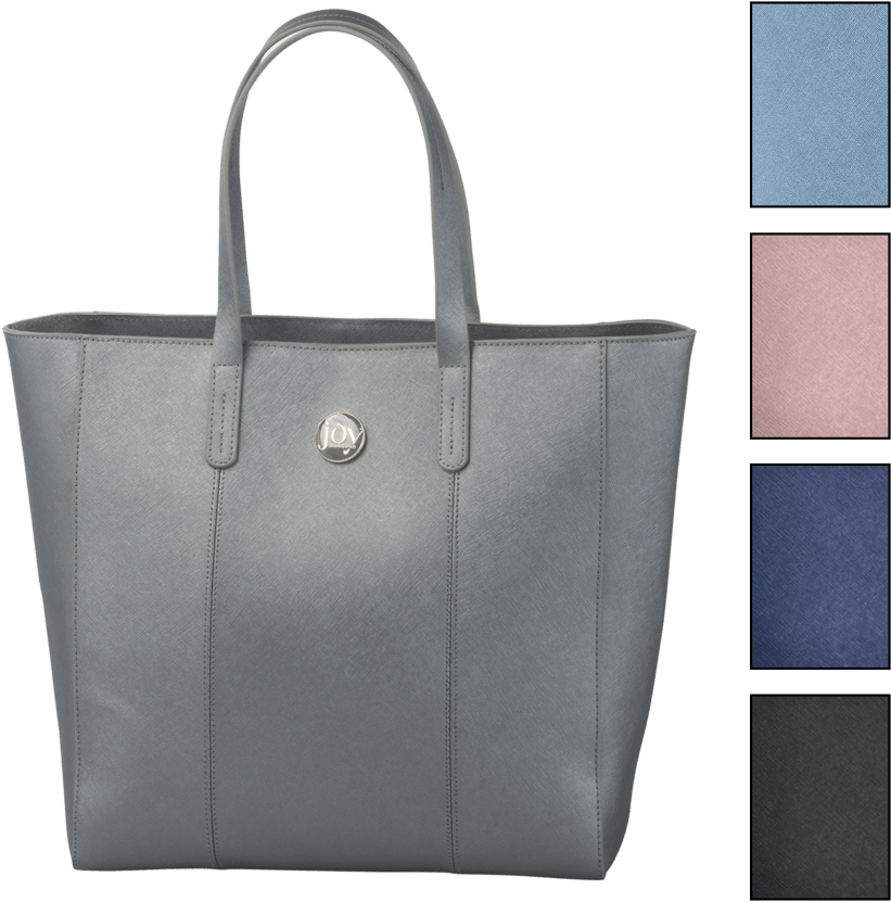 Joy Mangano Metallic Leather Tote - Tote Bag Clipart (864x864), Png Download