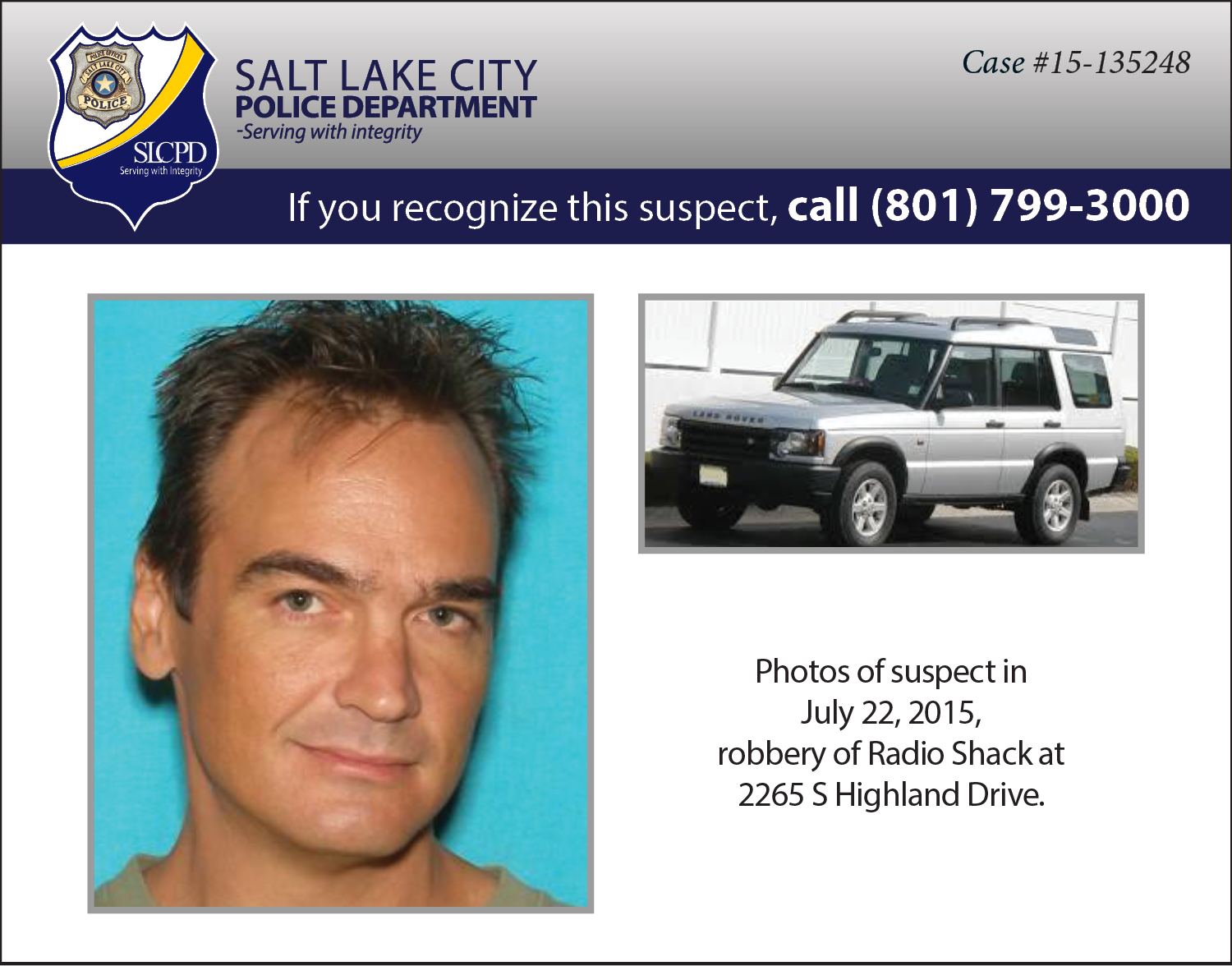 Salt Lake City Police Department Clipart (1500x1176), Png Download