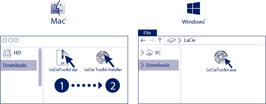 Using A File Manager Such As Finder Or File Explorer, - Mac Finder Icon Clipart (1109x420), Png Download