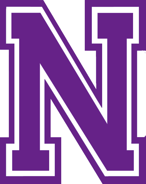 Northwestern University Wildcats - Blue Varsity Letter H Clipart (496x624), Png Download