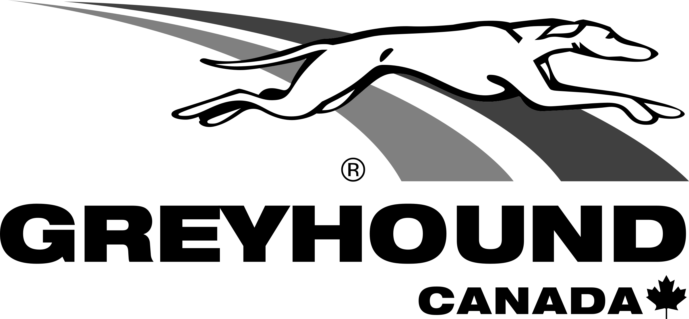 Greyhound Canada Logo Png Transparent - Greyhound Logo Png Clipart (2400x1111), Png Download