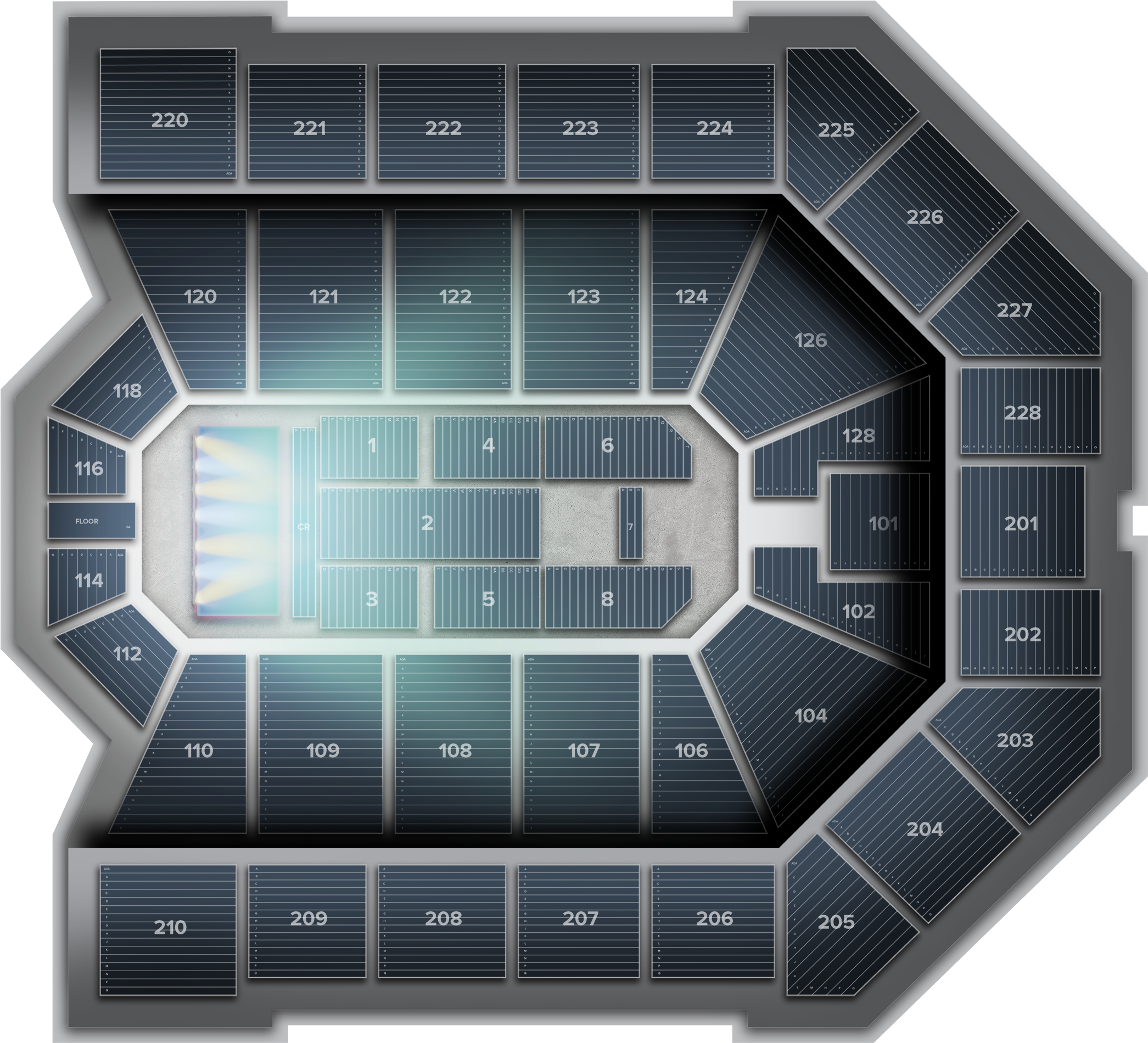 Weezer Logo Png , Png Download - Van Andel Section 221 Row E Clipart (2091x1901), Png Download