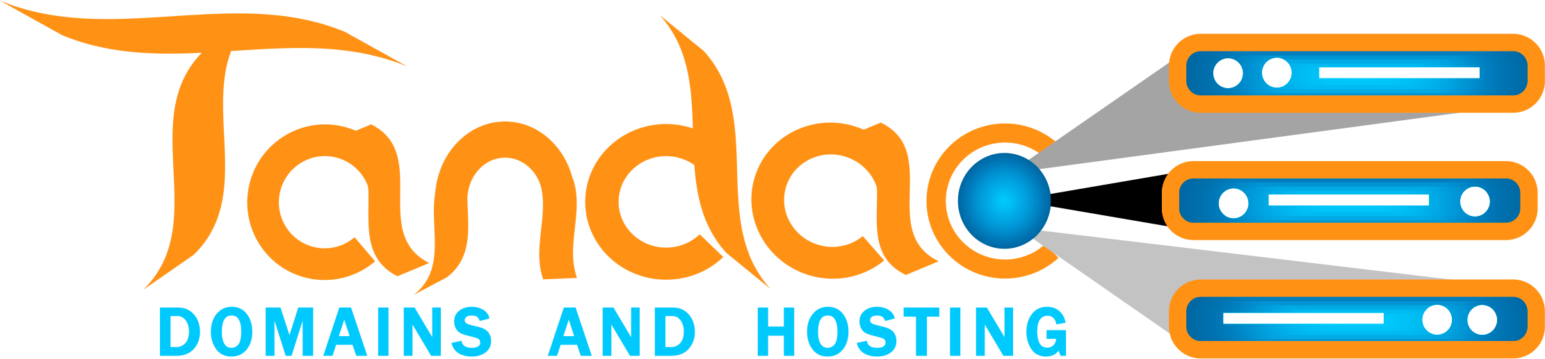 Tandao Host Logo - Hosting Logo Png Clipart (2222x517), Png Download
