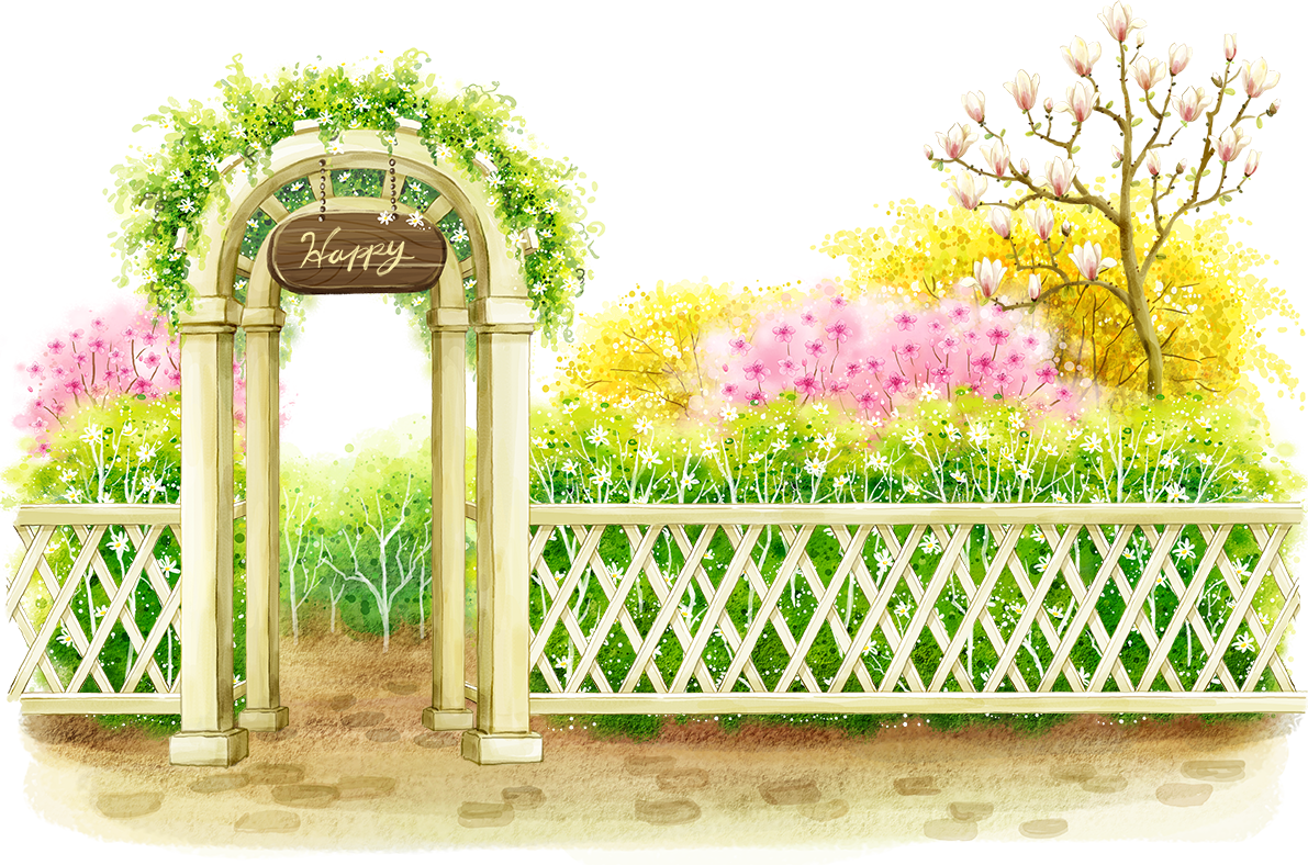 Сад пнг. Сказочные ворота. Нарисовать сад. Сказочный забор. Сказочный заборчик.
