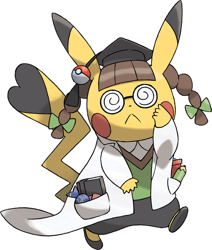 Pokemon Pikachu Phd Is A Fictional Character Of Humans - ポケモン 図鑑 ドクター ピカチュウ Clipart (677x800), Png Download