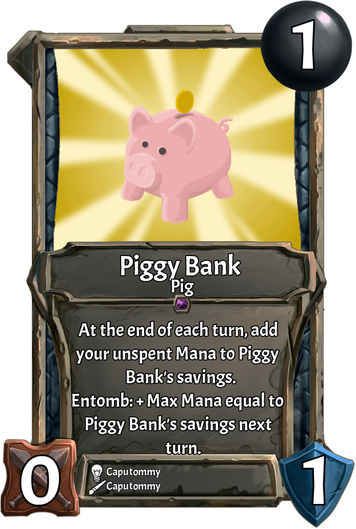 [card] Piggy Bankweek - Card Game Clipart (694x1033), Png Download