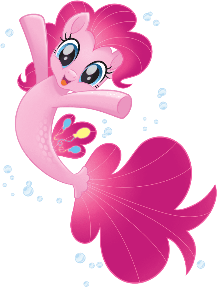 Pinkie Pie Sea Pony Clipart (500x662), Png Download