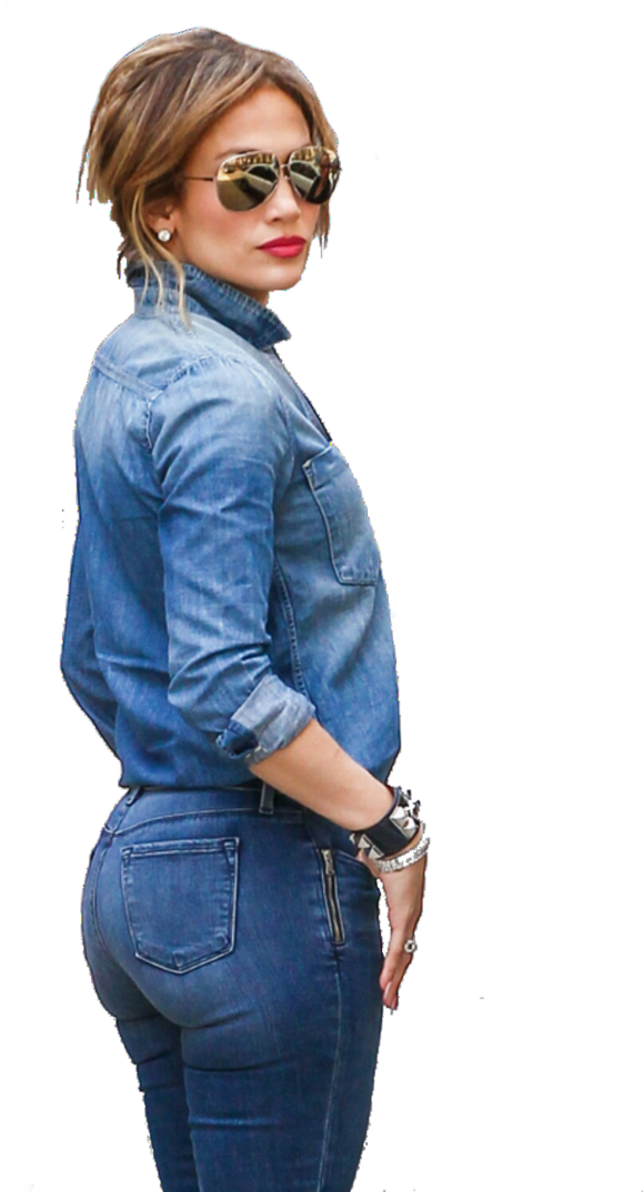 Jennifer Lopez Png - Jennifer Lopezs Ass In Jeans Clipart (745x1073), Png Download
